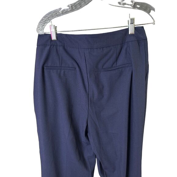 House of Harlow Revolve Womens Blue Dress Pants Size 10 Straight Leg Mid Rise - Picture 7 of 13